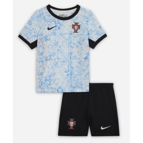Portugal Uit tenue Kids EK 2024 Korte Mouw (+ Korte broeken)