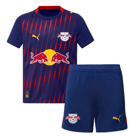 RB Leipzig David Raum #22 Uit tenue Kids 2025-26 Korte Mouw (+ Korte broeken)