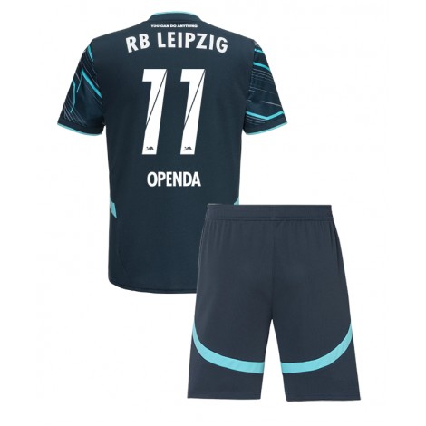 RB Leipzig Lois Openda #11 Derde tenue Kids 2024-25 Korte Mouw (+ Korte broeken)
