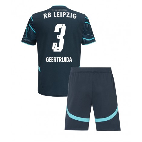 RB Leipzig Lutsharel Geertruida #3 Derde tenue Kids 2024-25 Korte Mouw (+ Korte broeken)