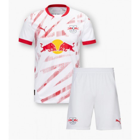 RB Leipzig Lutsharel Geertruida #3 Thuis tenue Kids 2024-25 Korte Mouw (+ Korte broeken)