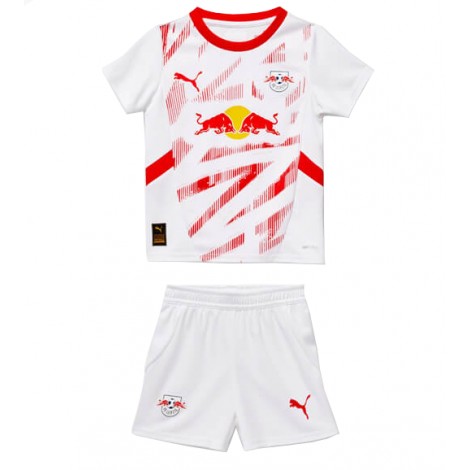 RB Leipzig Thuis tenue Kids 2024-25 Korte Mouw (+ Korte broeken)