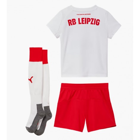 RB Leipzig Thuis tenue Kids 2025-26 Korte Mouw (+ Korte broeken)