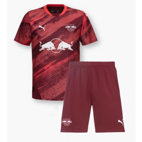 RB Leipzig Xavi Simons #10 Uit tenue Kids 2024-25 Korte Mouw (+ Korte broeken)