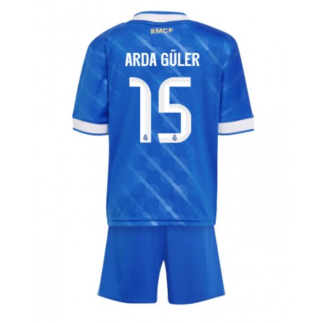 Real Madrid Arda Guler #15 Derde tenue Kids 2025-26 Korte Mouw (+ Korte broeken)