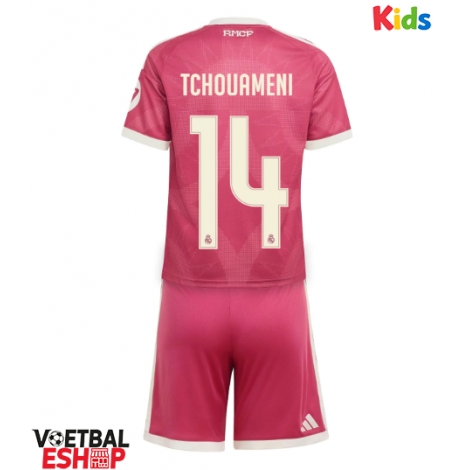 Real Madrid Aurelien Tchouameni #14 Derde tenue Kids 2026-27 Korte Mouw (+ Korte broeken)