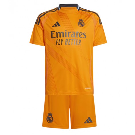 Real Madrid Aurelien Tchouameni #14 Uit tenue Kids 2024-25 Korte Mouw (+ Korte broeken)