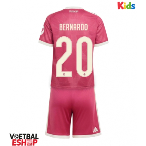 Real Madrid Bernardo Silva #20 Derde tenue Kids 2026-27 Korte Mouw (+ Korte broeken)