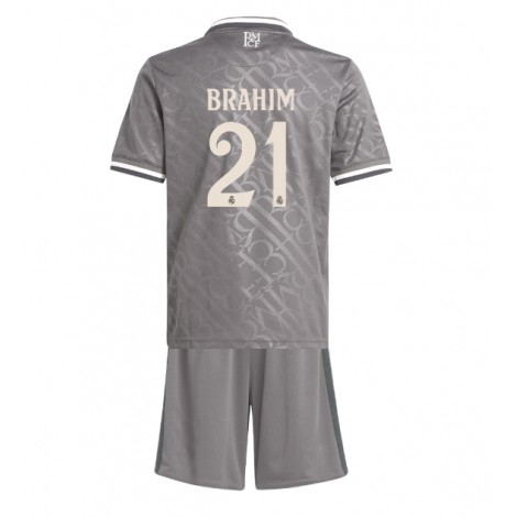 Real Madrid Brahim Diaz #21 Derde tenue Kids 2024-25 Korte Mouw (+ Korte broeken)