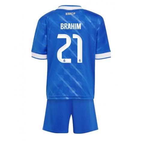 Real Madrid Brahim Diaz #21 Derde tenue Kids 2025-26 Korte Mouw (+ Korte broeken)