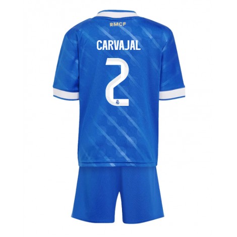 Real Madrid Daniel Carvajal #2 Derde tenue Kids 2025-26 Korte Mouw (+ Korte broeken)