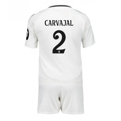 Real Madrid Daniel Carvajal #2 Thuis tenue Kids 2024-25 Korte Mouw (+ Korte broeken)