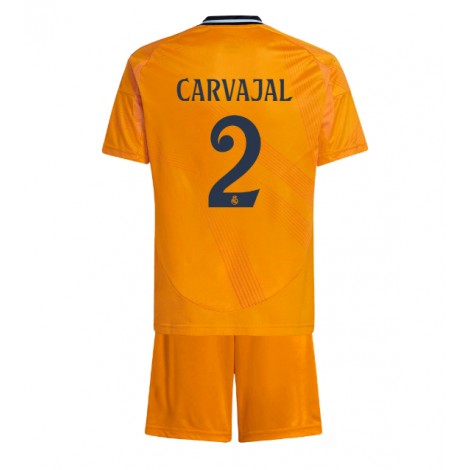 Real Madrid Daniel Carvajal #2 Uit tenue Kids 2024-25 Korte Mouw (+ Korte broeken)