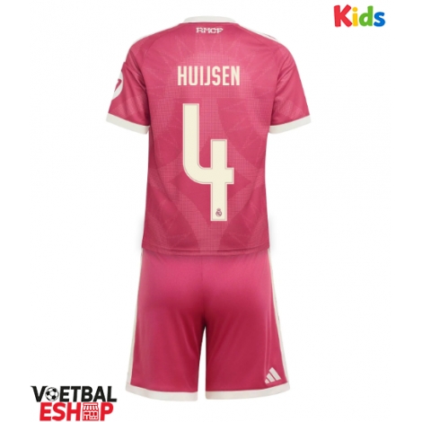 Real Madrid Dean Huijsen #4 Derde tenue Kids 2026-27 Korte Mouw (+ Korte broeken)