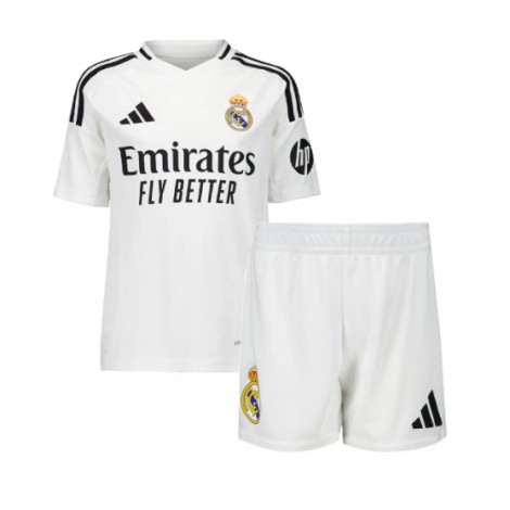 Real Madrid Eduardo Camavinga #6 Thuis tenue Kids 2024-25 Korte Mouw (+ Korte broeken)
