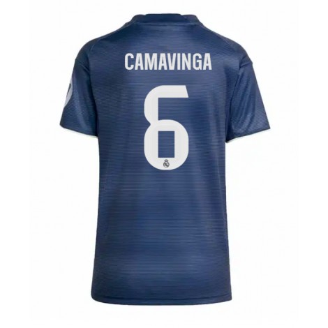 Real Madrid Eduardo Camavinga #6 Uit tenue Dames 2025-26 Korte Mouw Real Madrid Eduardo Camavinga #6 Uit tenue Dames 2025-26 Korte Mouw