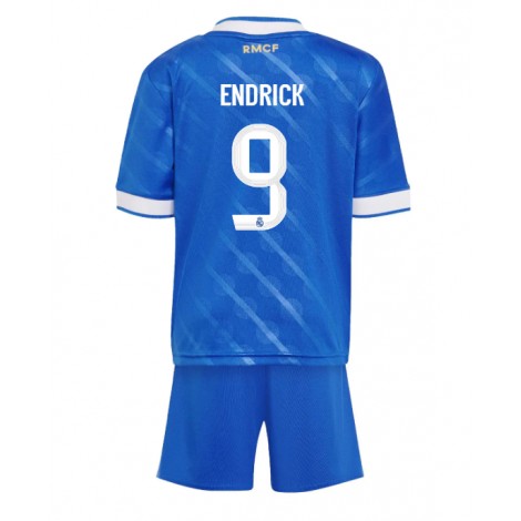 Real Madrid Endrick #9 Derde tenue Kids 2025-26 Korte Mouw (+ Korte broeken)