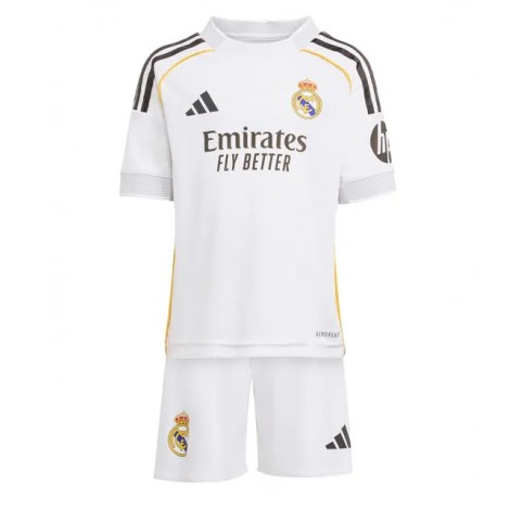Real Madrid Endrick #9 Thuis tenue Kids 2025-26 Korte Mouw (+ Korte broeken)
