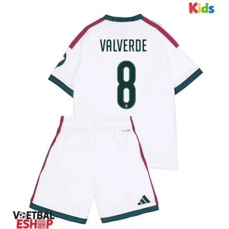 Real Madrid Federico Valverde #8 Thuis tenue Kids 2026-27 Korte Mouw (+ Korte broeken)