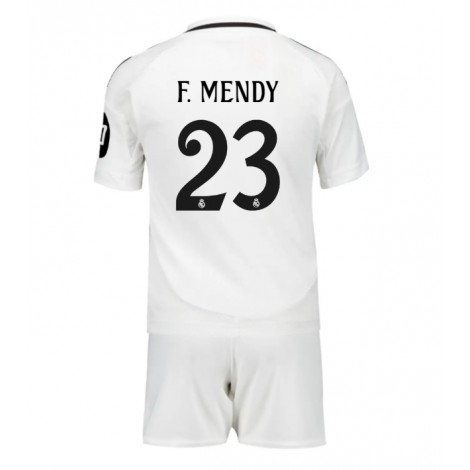 Real Madrid Ferland Mendy #23 Thuis tenue Kids 2024-25 Korte Mouw (+ Korte broeken)