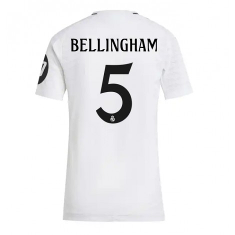 Real Madrid Jude Bellingham #5 Thuis tenue Dames 2024-25 Korte Mouw Real Madrid Jude Bellingham #5 Thuis tenue Dames 2024-25 Korte Mouw
