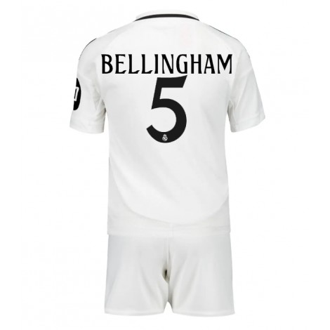 Real Madrid Jude Bellingham #5 Thuis tenue Kids 2024-25 Korte Mouw (+ Korte broeken)