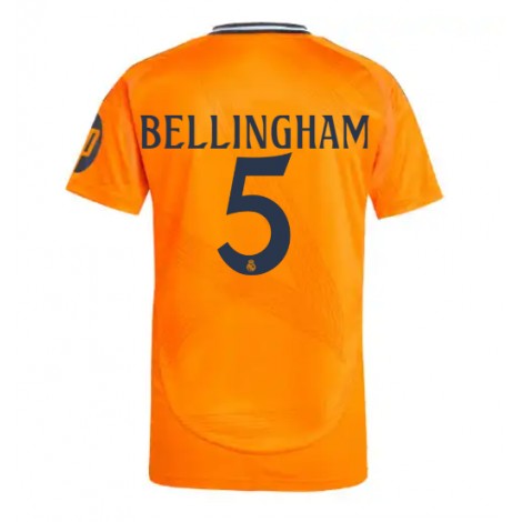 Real Madrid Jude Bellingham #5 Uit tenue 2024-25 Korte Mouw Real Madrid Jude Bellingham #5 Uit tenue 2024-25 Korte Mouw