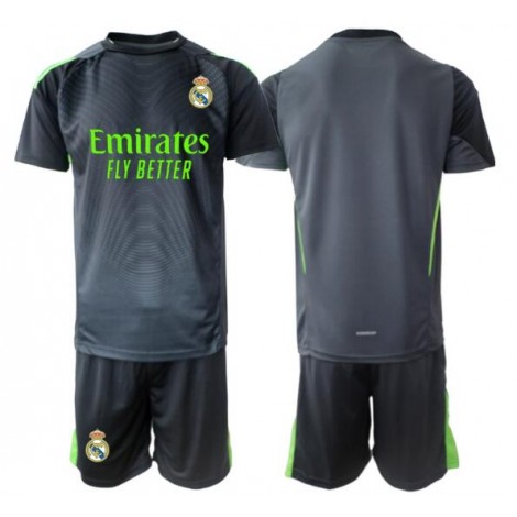 Real Madrid Keeper Derde tenue Kids 2025-26 Korte Mouw (+ Korte broeken)