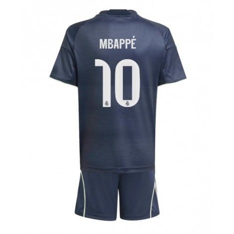 Real Madrid Kylian Mbappe #10 Uit tenue Kids 2025-26 Korte Mouw (+ Korte broeken)