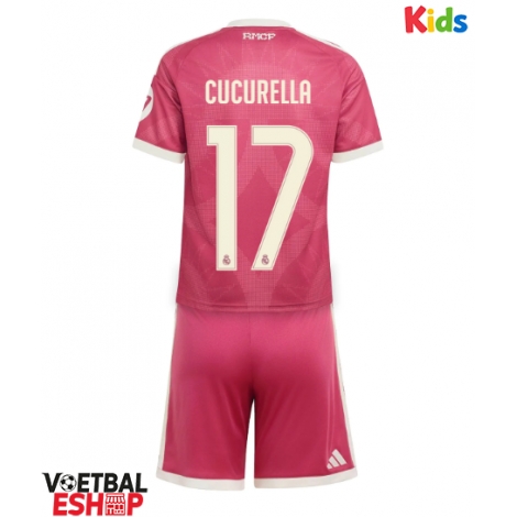 Real Madrid Marc Cucurella #17 Derde tenue Kids 2026-27 Korte Mouw (+ Korte broeken)
