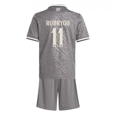 Real Madrid Rodrygo Goes #11 Derde tenue Kids 2024-25 Korte Mouw (+ Korte broeken)