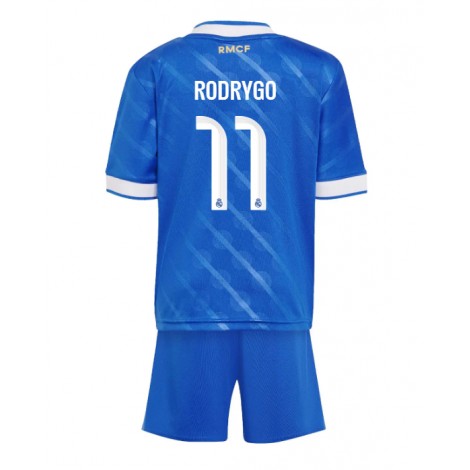 Real Madrid Rodrygo Goes #11 Derde tenue Kids 2025-26 Korte Mouw (+ Korte broeken)