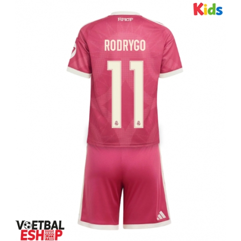 Real Madrid Rodrygo Goes #11 Derde tenue Kids 2026-27 Korte Mouw (+ Korte broeken)