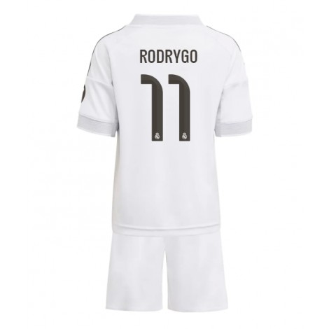 Real Madrid Rodrygo Goes #11 Thuis tenue Kids 2025-26 Korte Mouw (+ Korte broeken)