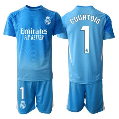Real Madrid Thibaut Courtois #1 Keeper Thuis tenue Kids 2025-26 Korte Mouw (+ Korte broeken) Real Madrid Thibaut Courtois #1 Keeper Thuis tenue Kids 2025-26 Korte Mouw (+ Korte broeken)