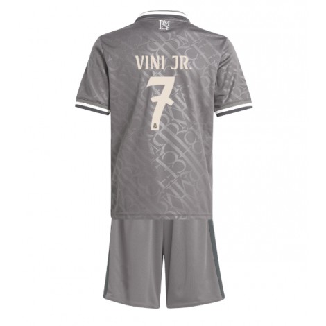 Real Madrid Vinicius Junior #7 Derde tenue Kids 2024-25 Korte Mouw (+ Korte broeken)