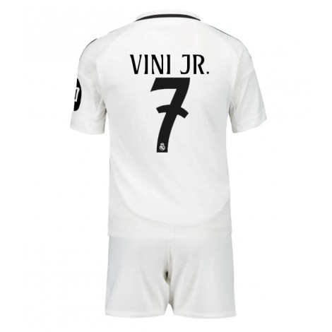 Real Madrid Vinicius Junior #7 Thuis tenue Kids 2024-25 Korte Mouw (+ Korte broeken)