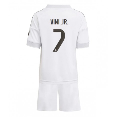 Real Madrid Vinicius Junior #7 Thuis tenue Kids 2025-26 Korte Mouw (+ Korte broeken)