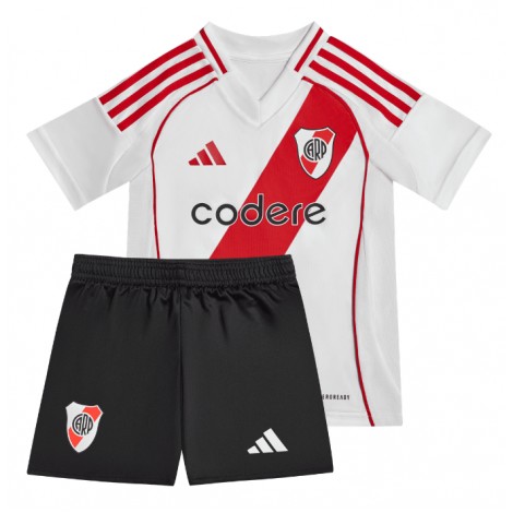 River Plate Thuis tenue Kids 2024-25 Korte Mouw (+ Korte broeken)