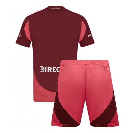 River Plate Uit tenue Kids 2024-25 Korte Mouw (+ Korte broeken)