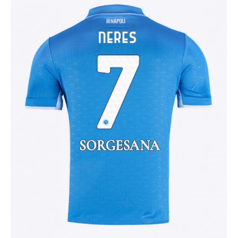 SSC Napoli David Neres #7 Thuis tenue 2024-25 Korte Mouw SSC Napoli David Neres #7 Thuis tenue 2024-25 Korte Mouw