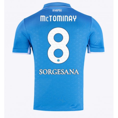 SSC Napoli Scott McTominay #8 Thuis tenue 2024-25 Korte Mouw SSC Napoli Scott McTominay #8 Thuis tenue 2024-25 Korte Mouw