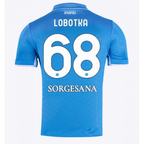 SSC Napoli Stanislav Lobotka #68 Thuis tenue 2024-25 Korte Mouw SSC Napoli Stanislav Lobotka #68 Thuis tenue 2024-25 Korte Mouw