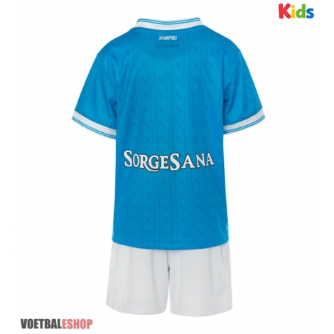 SSC Napoli Thuis tenue Kids 2025-26 Korte Mouw (+ Korte broeken)