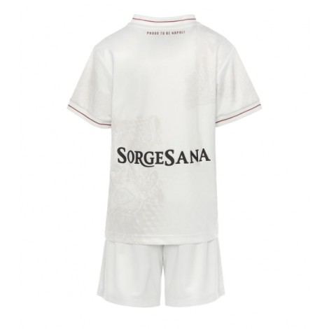 SSC Napoli Uit tenue Kids 2025-26 Korte Mouw (+ Korte broeken)