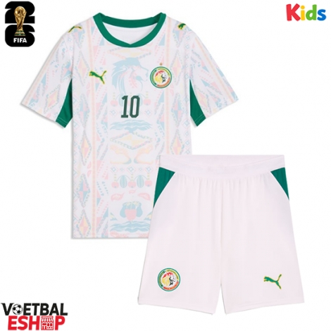 Senegal Sadio Mane #10 Thuis tenue Kids WK 2026 Korte Mouw (+ Korte broeken)