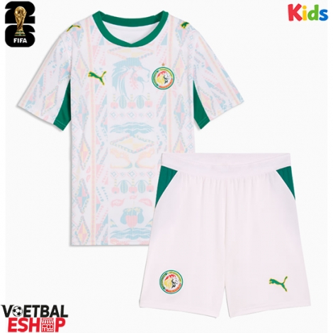 Senegal Thuis tenue Kids WK 2026 Korte Mouw (+ Korte broeken)