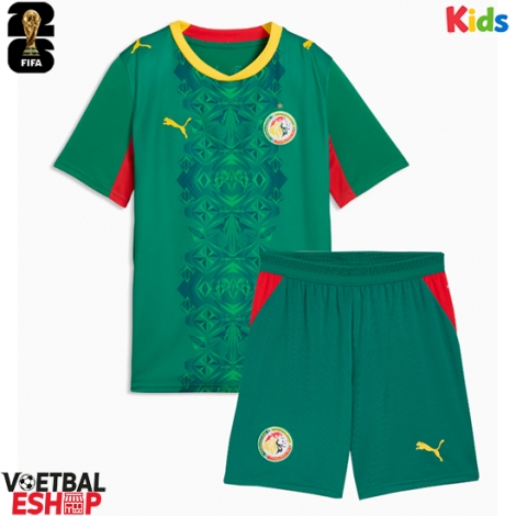 Senegal Uit tenue Kids WK 2026 Korte Mouw (+ Korte broeken)