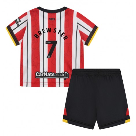 Sheffield United Rhian Brewster #7 Thuis tenue Kids 2024-25 Korte Mouw (+ Korte broeken)