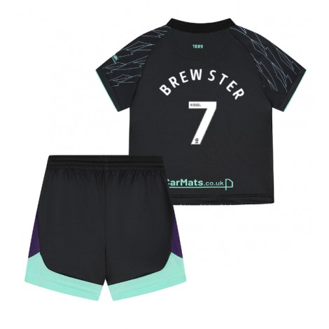Sheffield United Rhian Brewster #7 Uit tenue Kids 2024-25 Korte Mouw (+ Korte broeken)